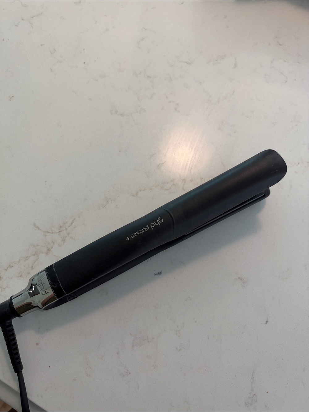 ghd platinum + Matte Black Hair Straightener (1 inch)